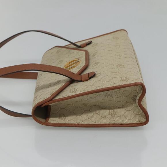 DIOR Honeycomb Canvas Shoulder Bag Beige Gold - Picture 3 of 16